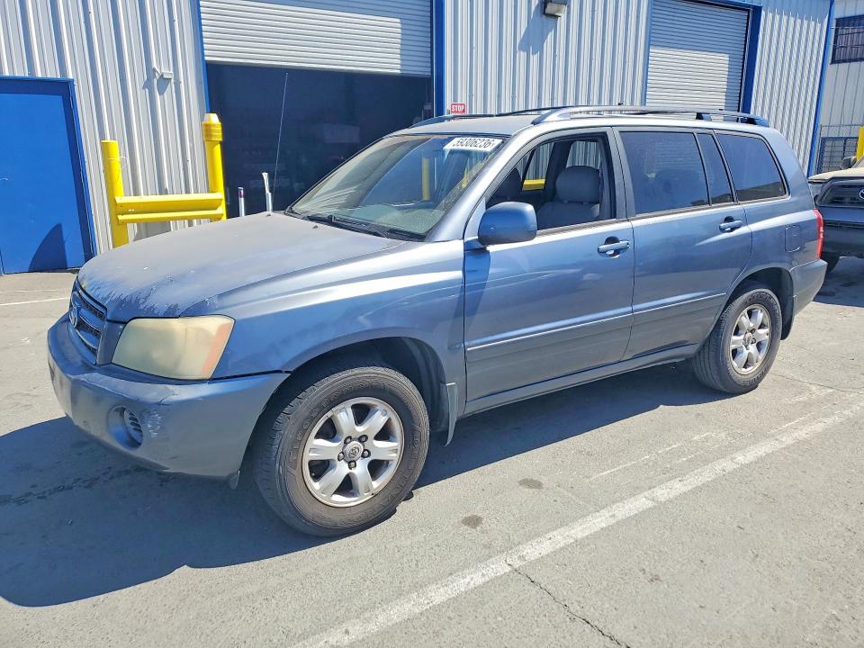2003 Toyota Highlander VIN JTEGF21A630115220 COPART salvage auction — MECHANICAL, CA - DIS/DLR/EXP ONLY CLEAN TITLE, sold $375 on 2026-07-31 (photo 1)