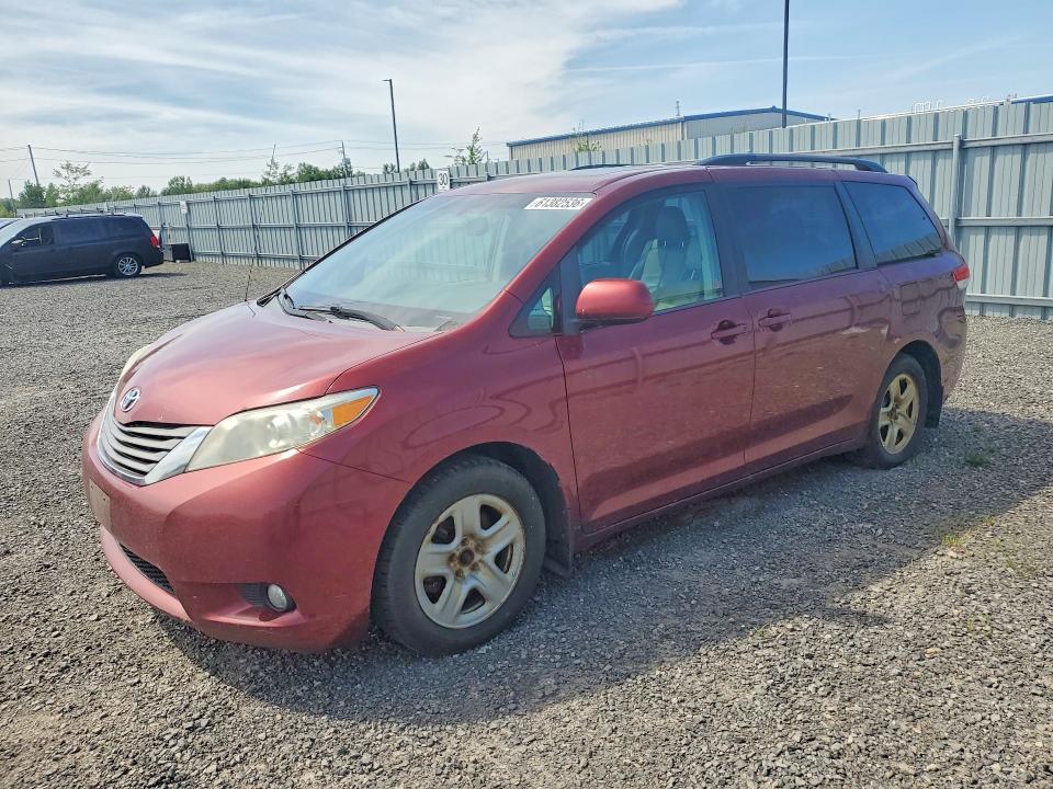 2014 Toyota Sienna VIN 5TDDK3DC7ES075347 COPART salvage auction — REAR END, On - Permit No Brand - Unfit, sold $850 on 2026-07-28 (photo 1)
