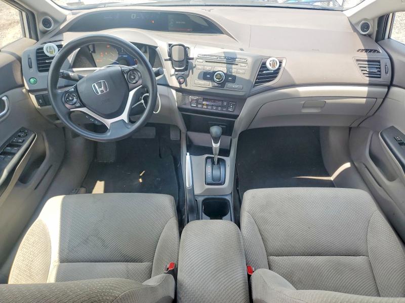 2012 Honda Civic VIN JHMFB4F22CS011447 COPART salvage auction — REAR END, Va - Certificate Of Title, sold $200 on 2026-07-22 (photo 8)