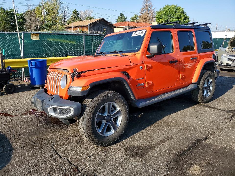 2019 Jeep Wrangler / VIN 1C4HJXEN9KW604871 — COPART salvage auction photo