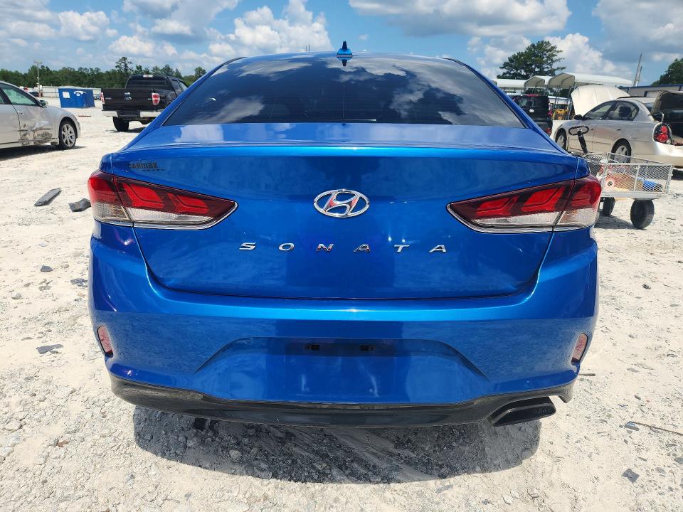 2018 Hyundai Sonata VIN 5NPE34AF8JH604035 COPART salvage auction — FRONT END, Ga - Certificate Of Title, sold $975 on 2026-08-03 (photo 6)
