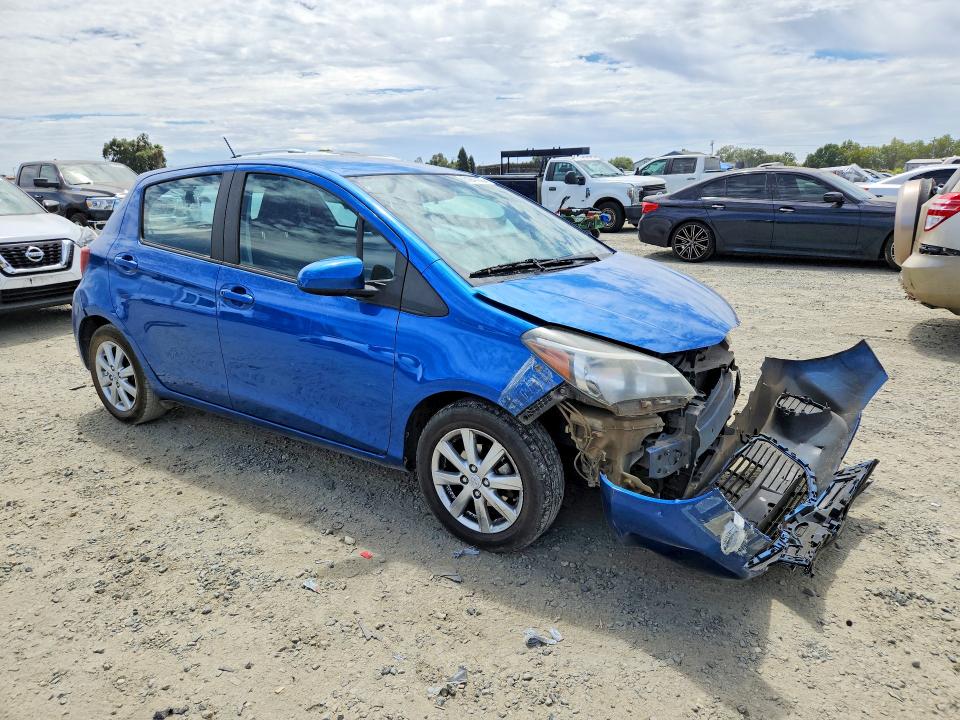 2015 Toyota Yaris VIN VNKKTUD35FA017995 COPART salvage auction — FRONT END, Ca - Salvage Certificate, sold $60 on 2026-07-28 (photo 4)