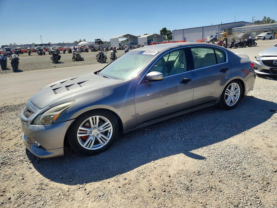 2010 Infiniti G37 VIN JN1CV6AP6AM406438 COPART salvage auction — FRONT END, CA - LIEN PAPERS-CLEAN OR AC, sold $3,100 on 2026-07-17 (photo 1)