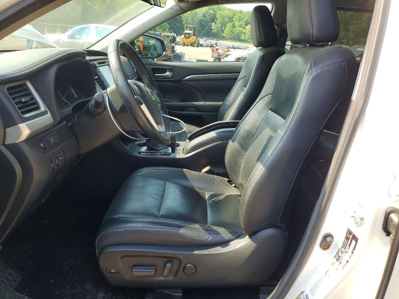 2017 Toyota Highlander VIN 5TDDGRFH9HS023560 COPART salvage auction — FRONT END, Ny - Mv-907A Salvage Certificate, sold $9,600 on 2026-07-07 (photo 7)