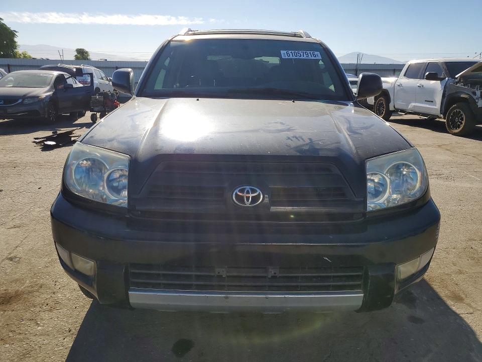 2004 Toyota 4runner VIN JTEZU17RX40021929 COPART salvage auction — MINOR DENT/SCRATCHES, Ca - Dis/Dlr/Exp Only Clean Title, sold $1,650 on 2026-07-31 (photo 5)