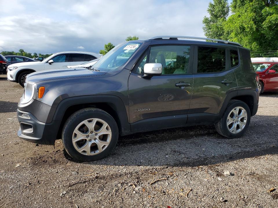 2017 Jeep Renegade VIN ZACCJBDB7HPF47984 COPART salvage auction — FRONT END, On - Permit Salvage, sold $2,550 on 2026-08-13 (photo 1)