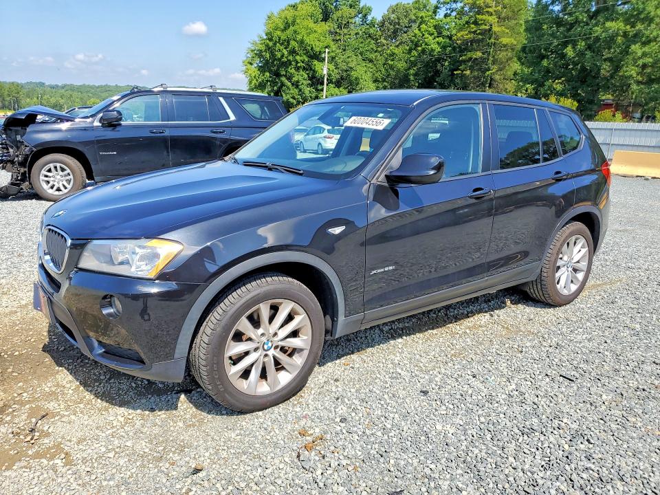 2013 BMW X3 VIN 5UXWX9C55D0A09365 COPART salvage auction — REAR END, NC - SALVAGE CERTIFICATE OF TITLE, sold $550 on 2026-07-30 (photo 1)