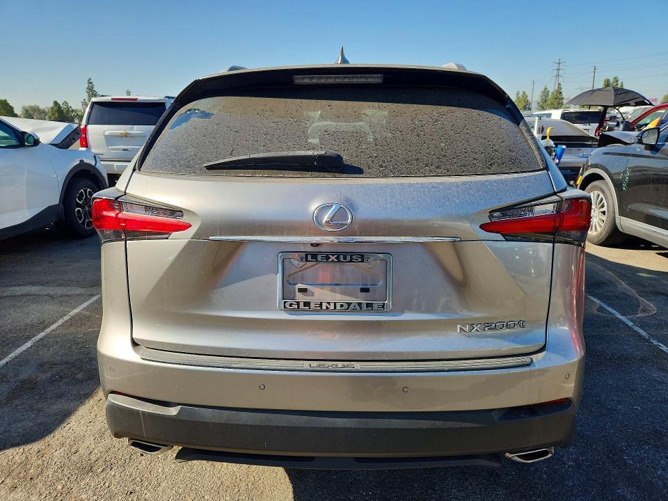 2016 Lexus Nx VIN JTJYARBZ1G2026795 COPART salvage auction — FRONT END, CA - SALVAGE CERTIFICATE, sold $200 on 2026-07-21 (photo 6)