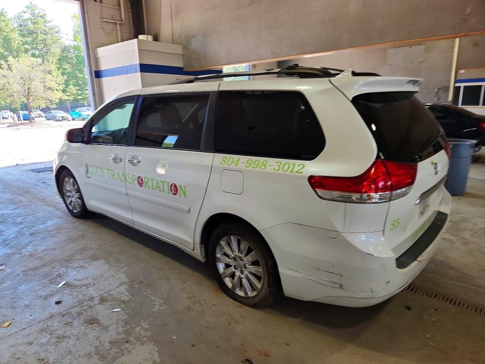 2011 Toyota Sienna VIN 5TDYK3DC7BS112829 COPART salvage auction — FRONT END, Va - Cert Of Title - Salvage, sold $300 on 2026-07-24 (photo 2)