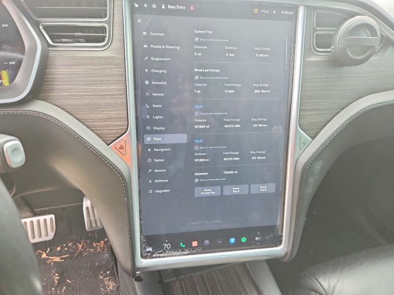 2016 Tesla Model x VIN 5YJXCAE28GF002368 COPART salvage auction — MINOR DENT/SCRATCHES, Mt - Certificate Of Title, sold $875 on 2026-07-21 (photo 9)
