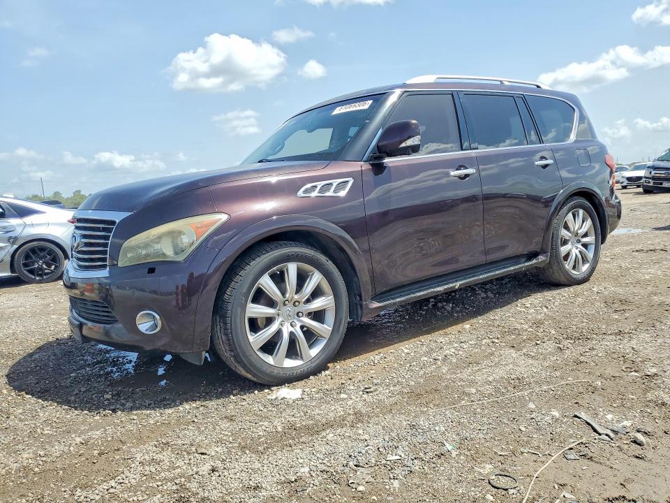 2013 Infiniti Qx56 VIN JN8AZ2ND8D9730214 COPART salvage auction — MECHANICAL, TX - CERTIFICATE OF TITLE, sold $275 on 2026-07-30 (photo 1)