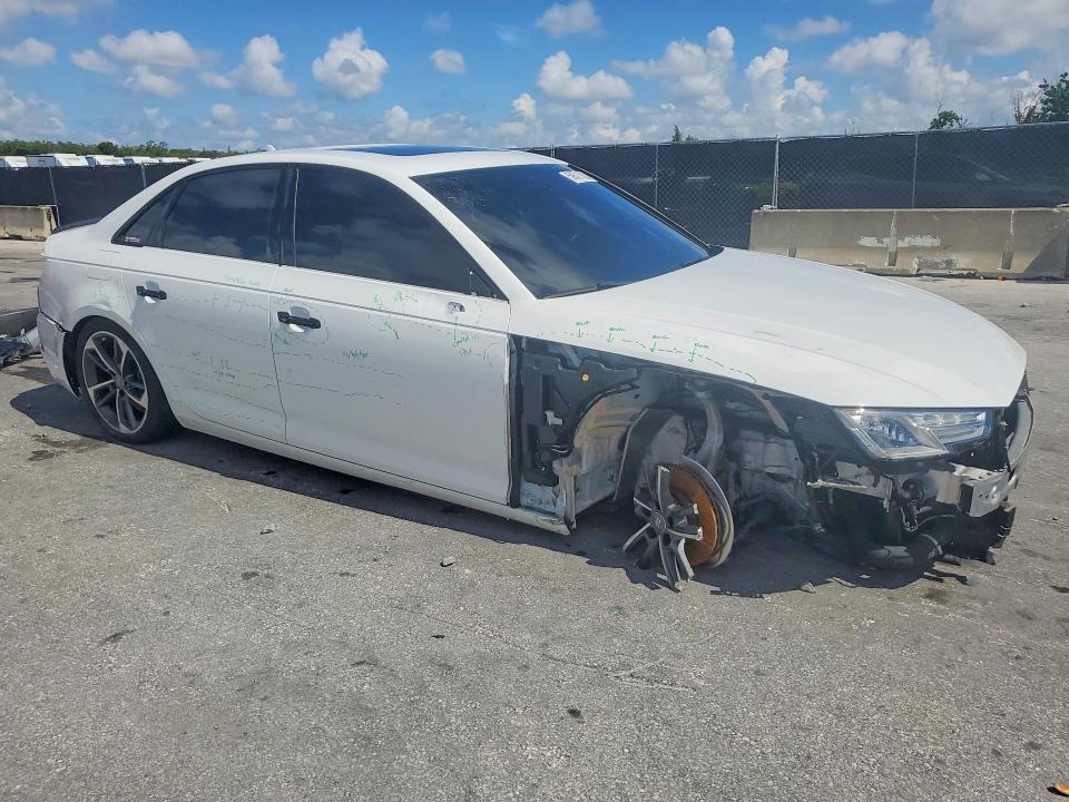 2019 Audi A4 VIN WAUGMAF41KN016942 COPART salvage auction — FRONT END, Fl - Cert Of Title Slvg Rebuildable, sold $3,000 on 2026-07-14 (photo 4)
