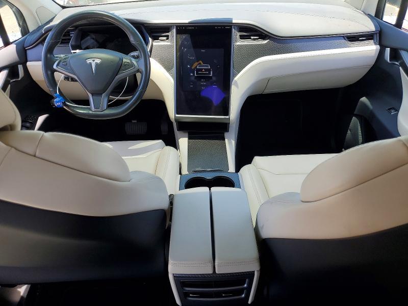 2019 Tesla Model x VIN 5YJXCAE25KF152947 COPART salvage auction — REAR END, Ca - Salvage Certificate, sold $12,900 on 2026-07-22 (photo 8)