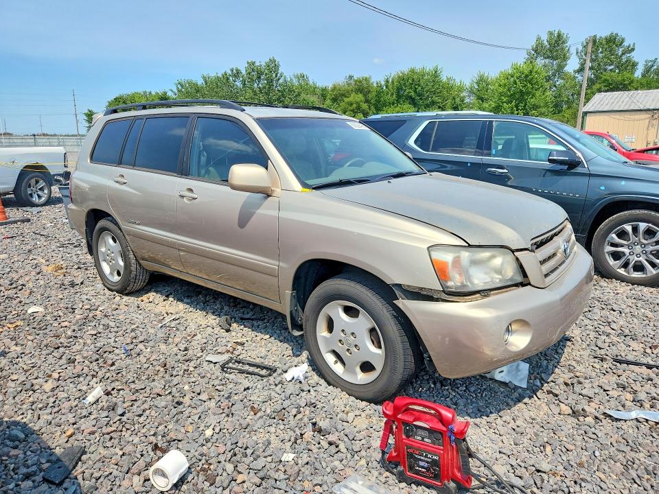 2007 Toyota Highlander VIN JTEDP21A870142974 COPART salvage auction — FRONT END, IN - CERTIFICATE OF TITLE, sold $650 on 2026-07-20 (photo 4)