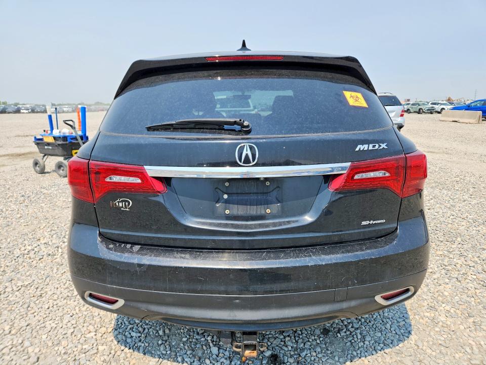 2016 Acura Mdx VIN 5FRYD4H27GB034015 COPART salvage auction — WATER/FLOOD, Co - Salvage, Flood, sold $325 on 2026-07-30 (photo 6)