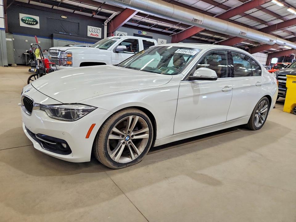 2017 BMW 3 series VIN WBA8B9G37HNU56381 COPART salvage auction — MINOR DENT/SCRATCHES, WV - CERTIFICATE OF TITLE (P), sold $2,400 on 2026-07-17 (photo 1)