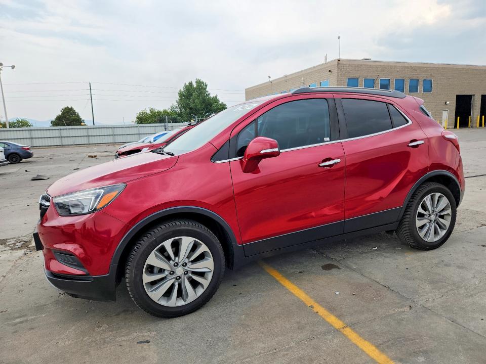 2018 Buick Encore VIN KL4CJASB3JB569424 COPART salvage auction — HAIL, Co - Certificate Of Title, sold $4,000 on 2026-07-22 (photo 1)