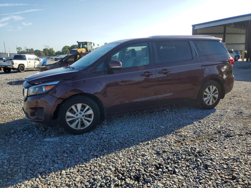 2017 Kia SEDONA VIN KNDMB5C11H6329327 COPART salvage auction — FRONT END, Fl - Cert Of Title Slvg Rebuildable, sold $1,500 on 2026-07-14 (photo 1)