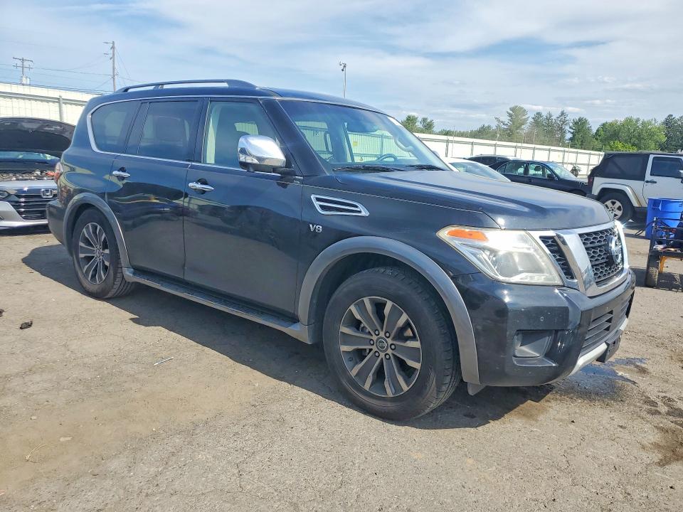 2017 Nissan Armada VIN JN8AY2NCXH9502876 COPART salvage auction — MINOR DENT/SCRATCHES, Pa - Cert Of Title, sold $4,100 on 2026-07-31 (photo 4)