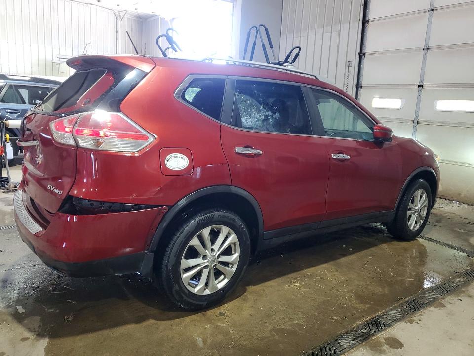 2016 Nissan Rogue VIN JN8AT2MV0GW150151 COPART salvage auction — REAR END, Pa - Certificate Of Salvage, sold $550 on 2026-07-23 (photo 3)