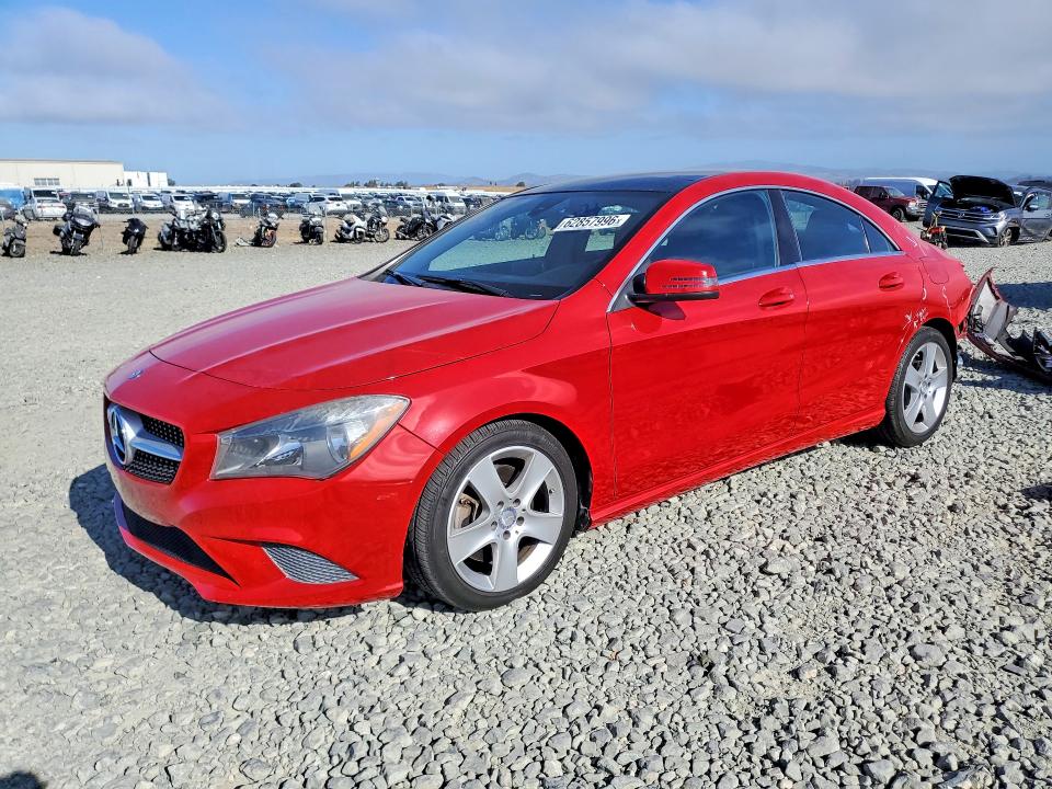 2015 Mercedes-benz VIN WDDSJ4EB7FN197595 COPART salvage auction — REAR END, Ca - Salvage Certificate, sold $3,450 on 2026-08-13 (photo 1)