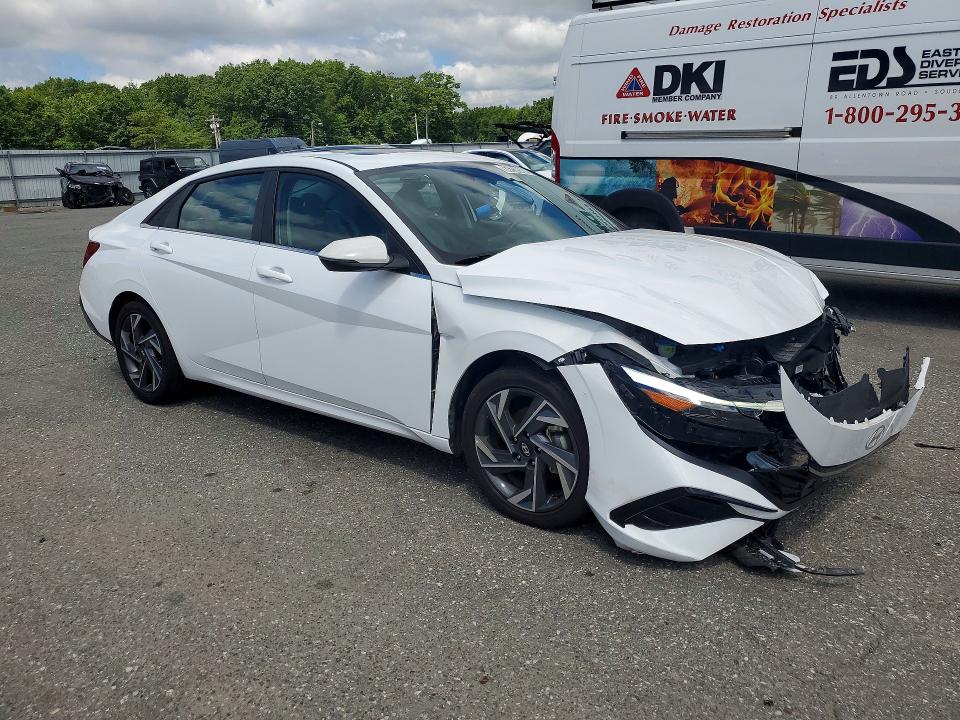2025 Hyundai Elantra VIN KMHLN4DJ2SU166259 COPART salvage auction — FRONT END, FL - CERT OF TITLE SLVG REBUILDABLE (P), sold $6,500 on 2026-07-13 (photo 4)