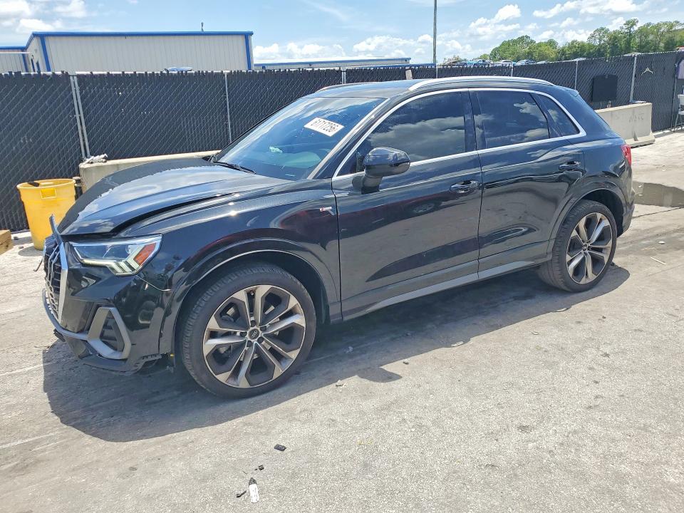 2020 Audi Q3 VIN WA1EECF35L1007951 COPART salvage auction — FRONT END, Fl - Certificate Of Destruction, sold $1,400 on 2026-07-30 (photo 1)