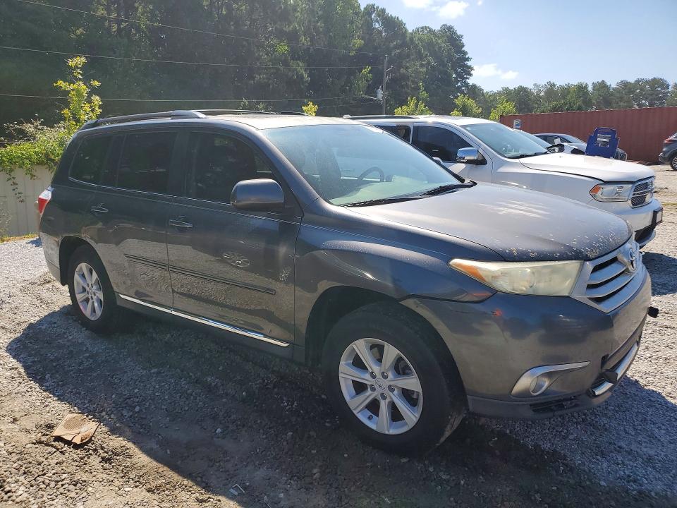 2012 Toyota Highlander VIN 5TDZK3EH3CS077531 COPART salvage auction — FRONT END, Ga - Certificate Of Title (P), sold $4,700 on 2026-07-28 (photo 4)