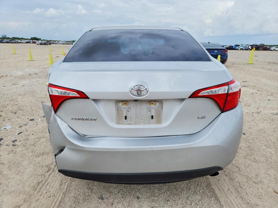 2016 Toyota Corolla VIN 5YFBURHE7GP411106 COPART salvage auction — REAR END, Tx - Salvage Vehicle Title, sold $10 on 2026-07-30 (photo 6)