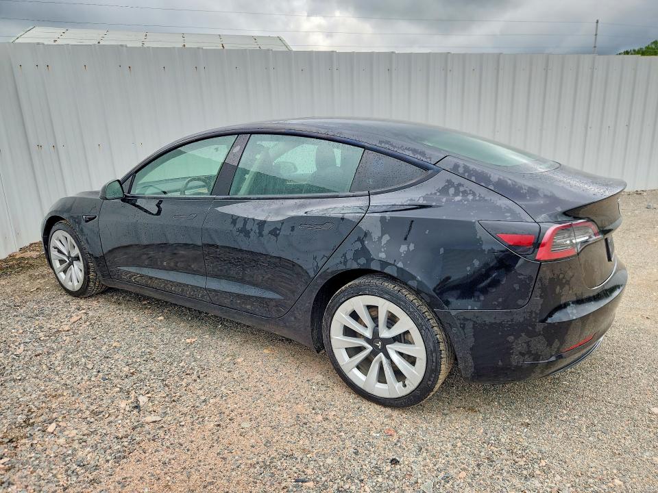 2022 Tesla Model 3 VIN 5YJ3E1EA5NF190098 COPART salvage auction — REAR END, MD - CERTIFICATE OF TITLE, sold $8,200 on 2026-07-20 (photo 2)
