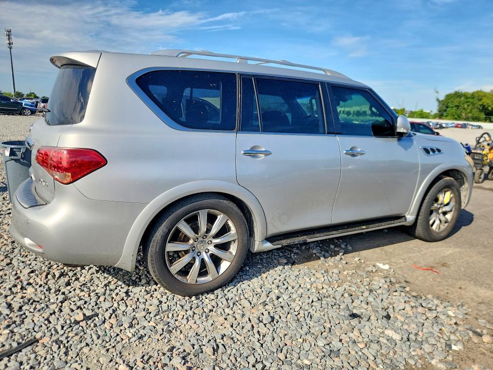 2012 Infiniti Qx56 VIN JN8AZ2NF5C9516605 COPART salvage auction — FRONT END, Fl - Certificate Of Title, sold $375 on 2026-07-22 (photo 3)