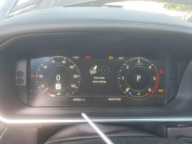 2018 Land rover RANGE ROVER VIN SALWR2RK9JA182365 COPART salvage auction — FRONT END, Ga - Cert Of Title-Salvage (P), sold $9,300 on 2026-07-27 (photo 9)