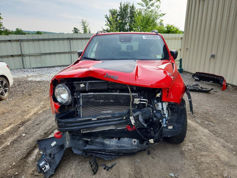 2021 Jeep Renegade VIN ZACNJDC11MPM95062 COPART salvage auction — FRONT END, Vt - Cert Of Title-Salvage Vehicle, sold $2,050 on 2026-08-03 (photo 5)