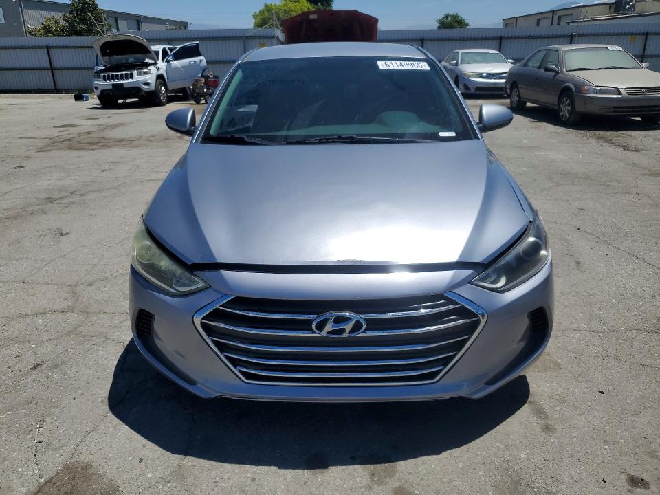 2017 Hyundai Elantra VIN 5NPD74LF6HH152495 COPART salvage auction — REAR END, Ca - Salvage Certificate, sold $225 on 2026-07-24 (photo 5)