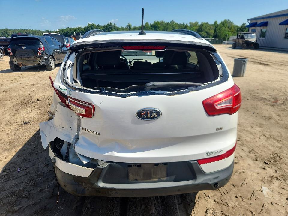 2012 Kia Sportage VIN KNDPC3A22C7173327 COPART salvage auction — REAR END, Fl - Cert Of Title Slvg Rebuildable, sold $950 on 2026-07-31 (photo 6)