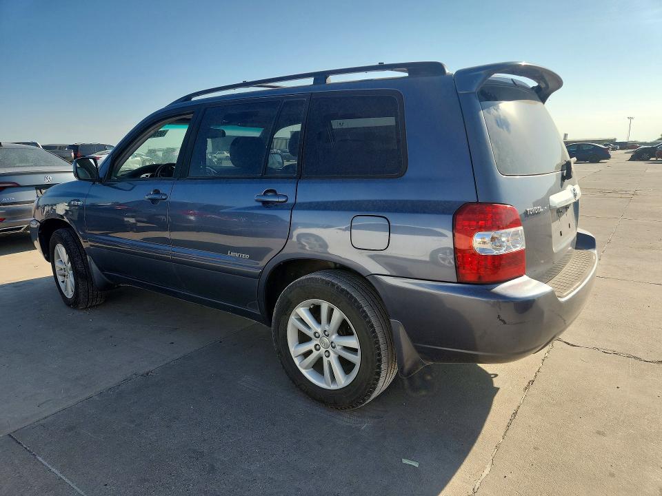 2006 Toyota Highlander hybrid VIN JTEDW21A660016405 COPART salvage auction — MINOR DENT/SCRATCHES, TX - CERTIFICATE OF TITLE, sold $925 on 2026-07-21 (photo 2)