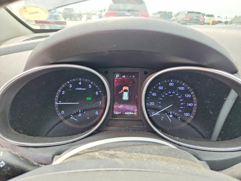 2018 Hyundai Santa fe VIN 5XYZUDLA0JG548650 COPART salvage auction — FRONT END, Co - Public - Salvage Title, sold $4,800 on 2026-07-14 (photo 9)