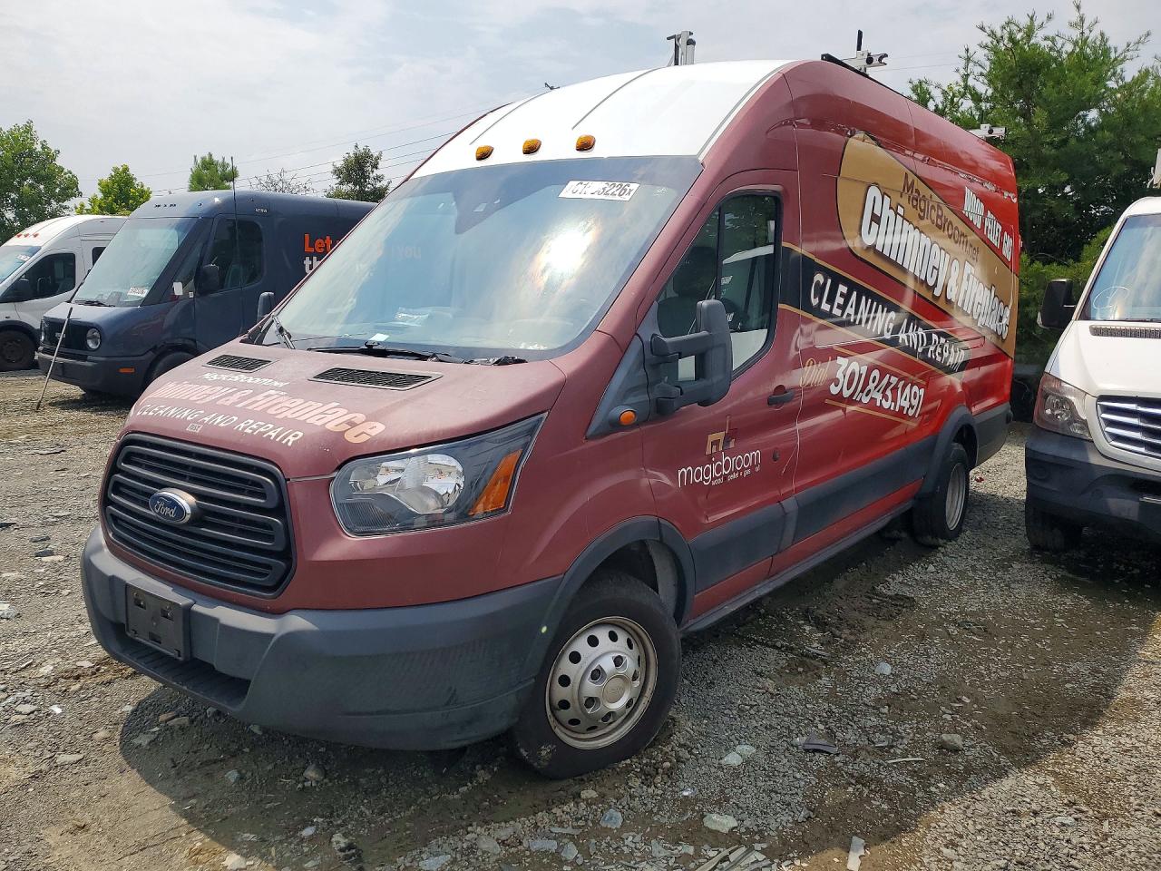 2019 Ford Transit VIN 1FTBF4XV7KKA04487 — COPART salvage auction photo