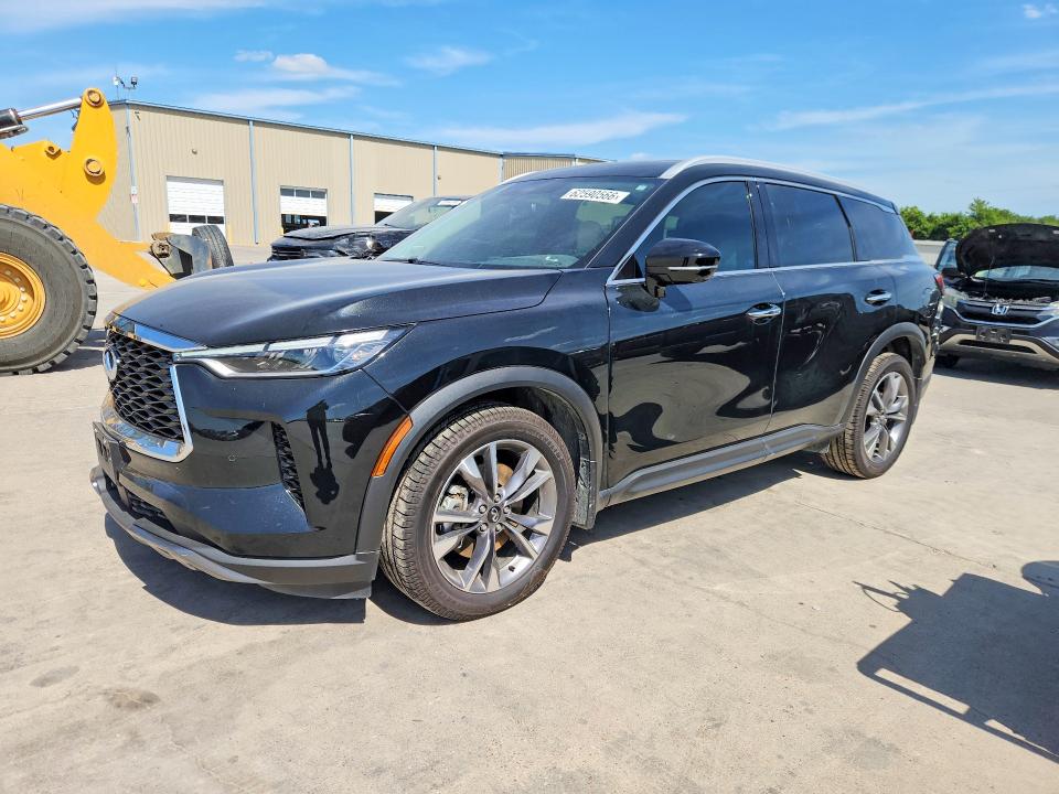2022 Infiniti Qx60 VIN 5N1DL1FS9NC333662 COPART salvage auction — FRONT END, Tx - Salvage Vehicle Title, sold $10,900 on 2026-08-27 (photo 1)