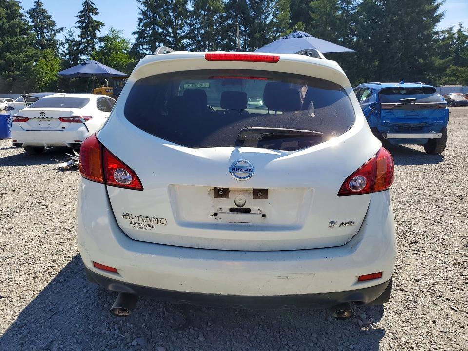 2009 Nissan Murano VIN JN8AZ18W59W127592 COPART salvage auction — SIDE, WA - BILL OF SALE, sold $175 on 2026-07-21 (photo 6)