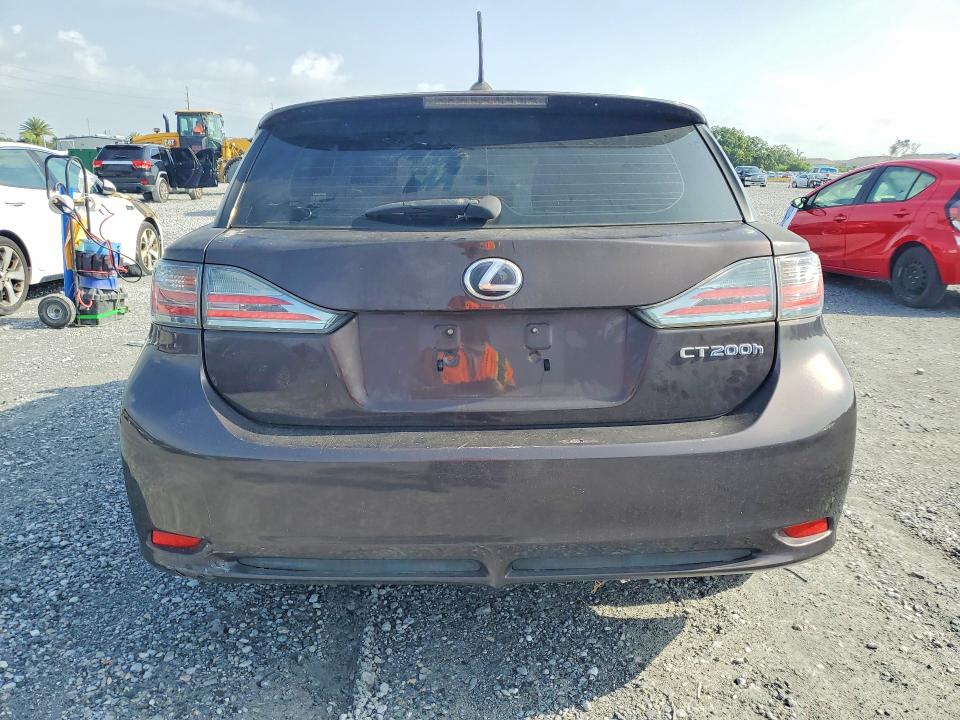 2012 Lexus Ct VIN JTHKD5BH0C2061613 COPART salvage auction — MINOR DENT/SCRATCHES, Fl - Certificate Of Title (P), sold $2,750 on 2026-07-31 (photo 6)