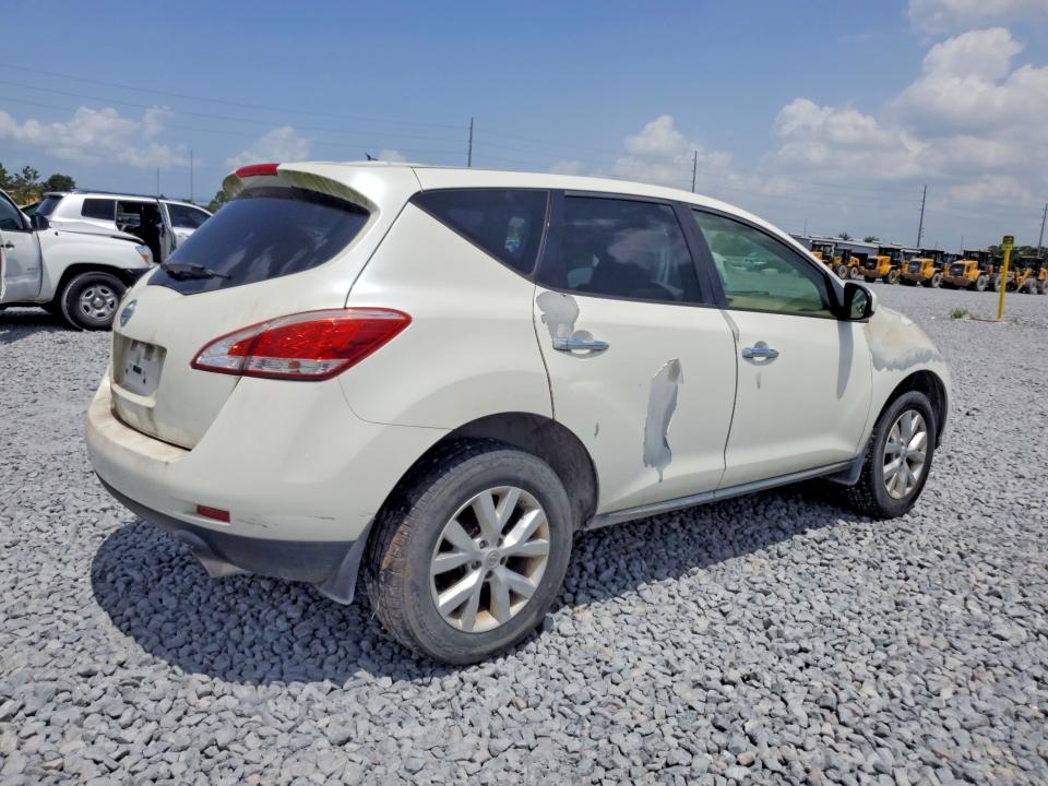2013 Nissan Murano VIN JN8AZ1MU5DW212400 COPART salvage auction — MINOR DENT/SCRATCHES, Fl - Certificate Of Title, sold $325 on 2026-07-17 (photo 3)
