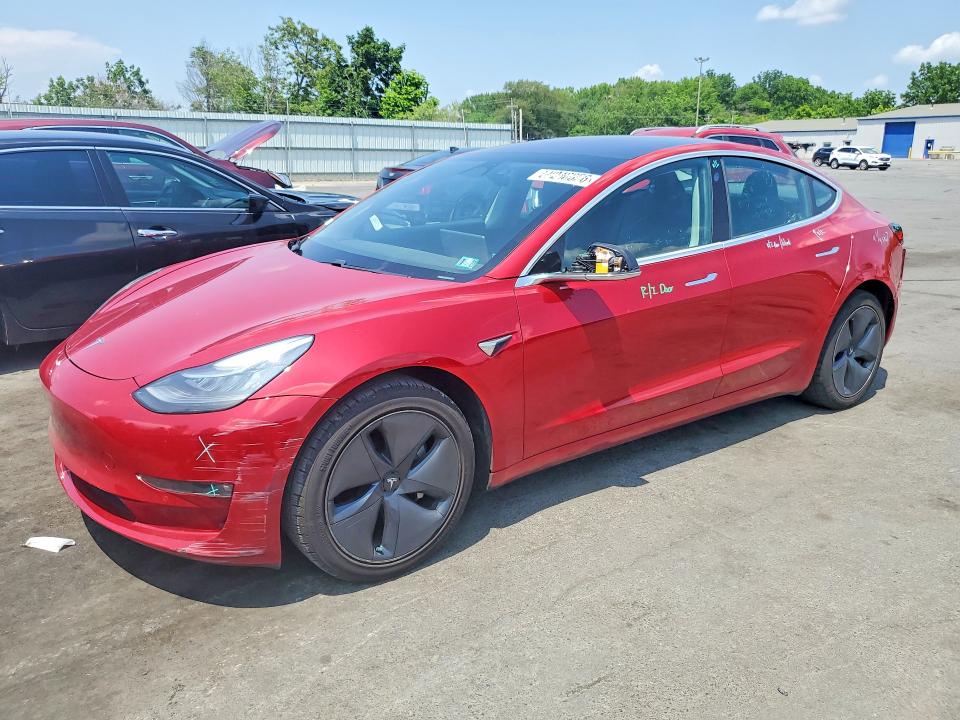 2018 Tesla Model 3 VIN 5YJ3E1EA1JF102741 COPART salvage auction — MINOR DENT/SCRATCHES, Pa - Certificate Of Salvage, sold $5,700 on 2026-07-21 (photo 1)