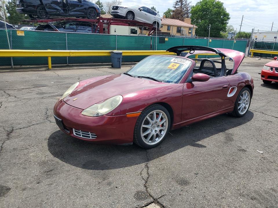 2000 Porsche Boxster VIN WP0CB2983YU661456 COPART salvage auction — BIOHAZARD/CHEMICAL, Co - Public - Salvage Title, sold $550 on 2026-08-20 (photo 1)