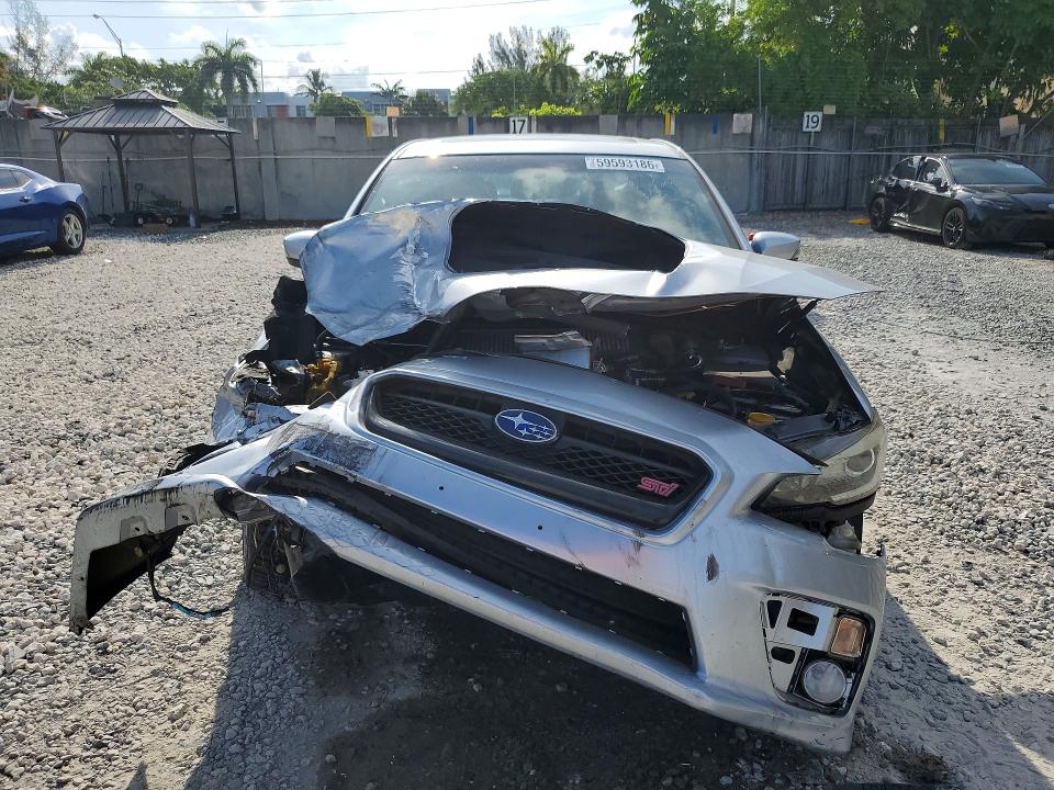 2015 Subaru Wrx VIN JF1VA2S6XF9837431 COPART salvage auction — FRONT END, FL - CERT OF TITLE SLVG REBUILDABLE, sold $1,750 on 2026-07-10 (photo 5)