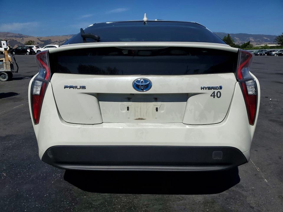 2016 Toyota Prius VIN JTDKBRFU7G3523669 COPART salvage auction — FRONT END, Ca - Salvage Certificate, sold $900 on 2026-07-30 (photo 6)