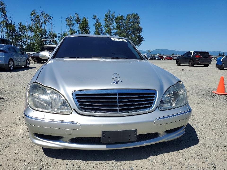 2001 Mercedes-benz S class VIN WDBNG75J21A222254 COPART salvage auction — REAR END, WA - BILL OF SALE, sold $300 on 2026-07-27 (photo 5)