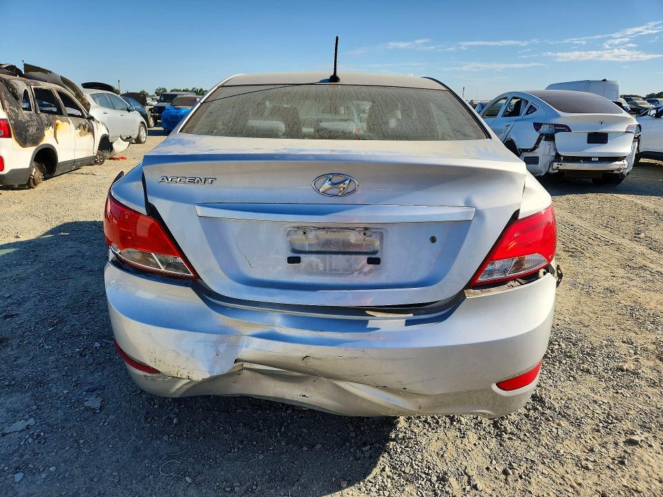 2017 Hyundai Accent VIN KMHCT4AE5HU312871 COPART salvage auction — FRONT END, Ca - Salvage Certificate, sold $150 on 2026-07-28 (photo 6)