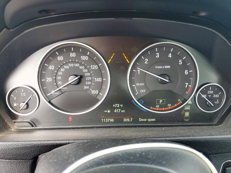 2015 BMW 3er VIN WBA3B5C57FF962505 COPART salvage auction — REAR END, WA - BILL OF SALE, sold $375 on 2026-07-29 (photo 9)