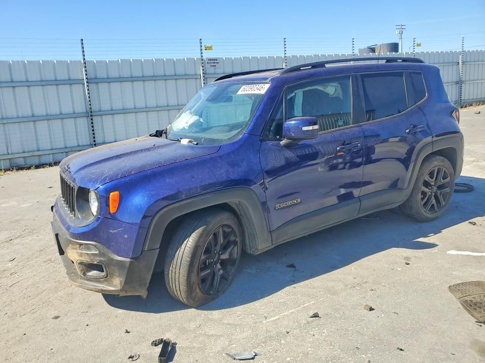 2018 Jeep Renegade VIN ZACCJABB0JPG74899 COPART salvage auction — FRONT END, Ca - Salvage Certificate, sold $850 on 2026-07-23 (photo 1)